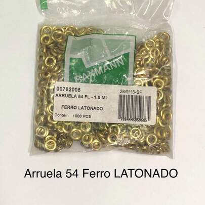 Ilhós 54 Baxmann de ferro - 1000 unidades
