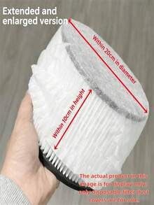 200pcs/Pack Universal Vacuum Cleaner & Floor Sweeper Replacement Filters, Non-Woven Dust Bags, Breathable Elastic Dust Cover - Multicolor - View 11