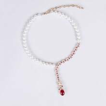 3pcs/Set, Multi-Color Options/Fashion/Elegant/Bohemian Style, Women's Jewelry, Necklace, Handmade Beaded, Shell Material, Inlaid Zirconia, Pearl Necklace, Earrings, Y2K, Suitable For Women, Holiday/Party/Anniversary/Autumn & Winter Necklace, Fashion Accessories | Pearl Jewelry, Necklace Set, Gift - Jewelry Set - View 12