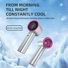 1个手持小风扇，USB充电风扇，小型户外大风风扇，高速手持涡轮风扇 - 手持 - 查看 4