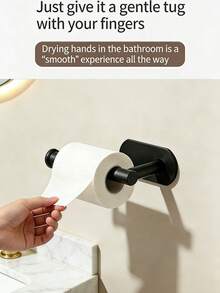 免钻孔厕纸架 – 塑料浴室厕纸架 – 黑白两色可选，承重力强，防水防锈，易于粘贴安装，不会损坏墙壁，是浴室和厨房的理想之选。 - 彩色 - 查看 6