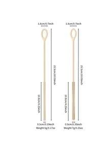 1/2pcs Set Silicone Straw Cleaning Brush | Extra-Long Slim Brush Head, Designed For Narrow Tubes, Easily Reaches Into Lid Straws/ Bottle Straws/ Cups, Flexible For Thorough Stain Removal - Style a - View 12
