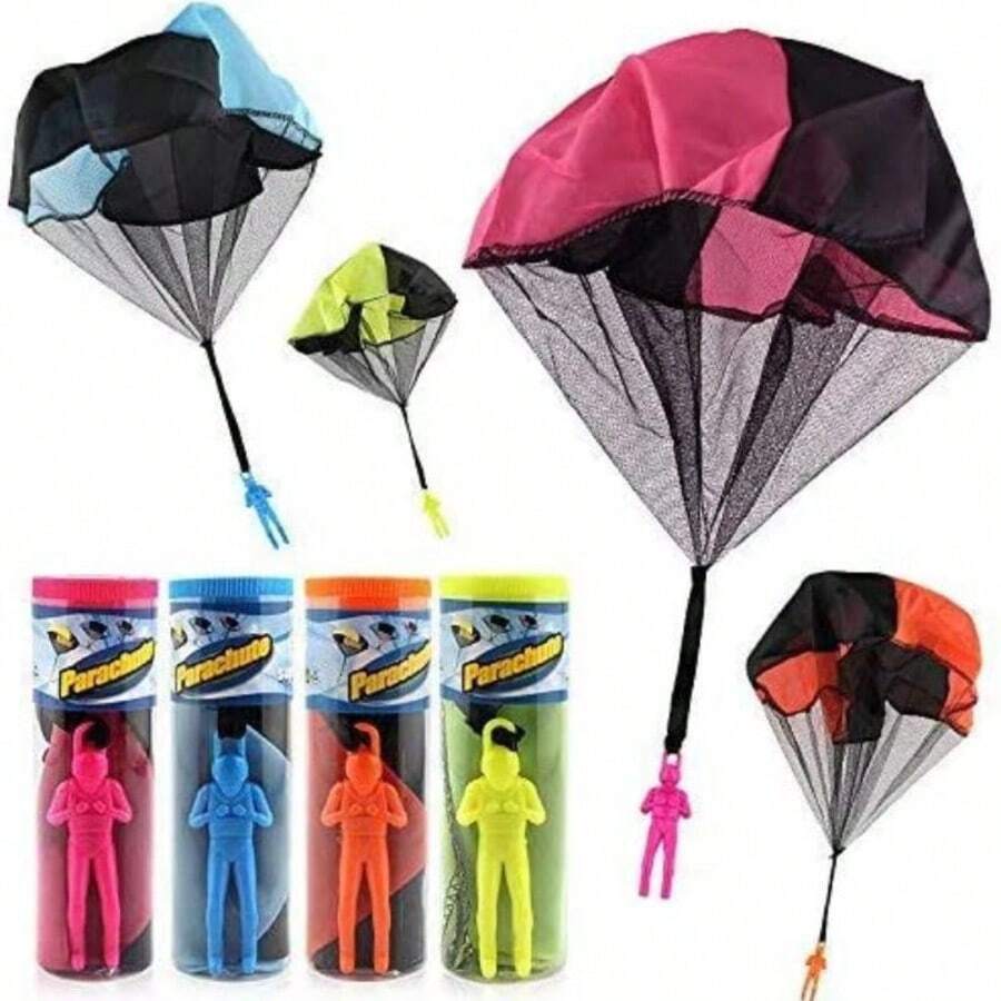 2 Entangled Parachute Characters Hand Throwing Soldiers Square Outdoor Youth Flying Toys - Multicolor - View 1