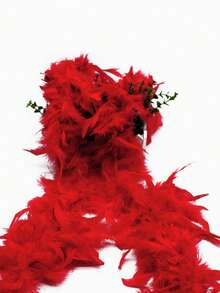 1pc Boa, DIY Party Costume Accessory, Colorful Boa Scarf Decor, Suitable For Birthday Party, Halloween, Christmas, Racing, Tea Party, New Year's Eve, Concert, Home Decor, Dance Wedding, Stage Performance - Multicolor - View 16