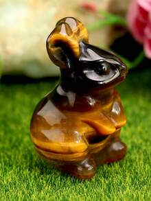 Rabbit Natural Crystals Carving,Creative Animal Home Decoration/Easter Special Gift Ornament, Very Good Natural Decoration,Room Decor - Color - View 13