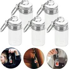 Mini Glass Bottle Keychain, Tiny Wishing Jar Keychain, Micro Glass Container, DIY Wedding Favor/Home Party Decor Handmade Gift Suitable For Crafts, Perfume, Essential Oils, Travel - Multicolor - View 7