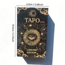 The Mysterious All-Seeing Eye Tarot Deck: Oracle Cards For Personal Spiritual Growth, Casual Divination, Party Games And Display - Black - View 2