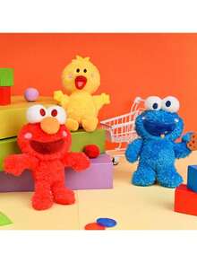 Sesame Street 官方授权迷你毛绒挂件，3.54英寸，可爱盲盒玩具，内含隐藏款，随机赠送，适合儿童，生日圣诞礼物，女孩礼物 - 彩色 - 查看 3