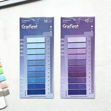 200pcs Colorful PET Material Index Stickers, Transparent Self-Adhesive Bookmarks, Notation Labels For Books, Cute Stationery Office Supplies, Back To School Essentials - Multicolor - View 15