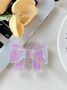 1个创意全息蝴蝶结极简3D手机支架，可扩展桌面手机支架，可折叠气垫手机支架 - 彩色 - 查看 11