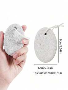 1/2pcs Natural Pumice Stone Foot/Hand Scraper, Callus Remover, Exfoliating Foot Care Tool - Multicolor - View 6
