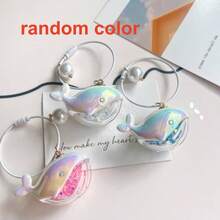 Whale Pendant Keychain, Bag Charm, Cartoon Resin Whale Fashionable Pendant, Couple Accessory Whale Keychain, Backpack Charm Keychain - Multicolor - View 10