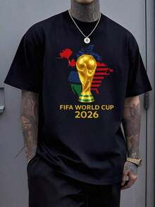 World Cup 2026 100% Cotton T-Shirt| USA CAN MEX Soccer Tee| 2026 Football Cup Fan Apparel| North America Host Nations Graphic Tee|Soccer Fan Gift, World Cup T-Shirt, USA World Cup Shirt 2026, World Cup USA Sweatshirt, Political Soccer Fan Tee,World Cup 2026 T-Shirt, Soccer FIFAS Sweatshirt, United States Canada Mexico, USA Canada Mexico Soccer Top, Summer Tournament Supporter Outfit, 2026 World Tournament - 黑色2 - 查看 12