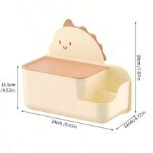 No-Drill Wall-Mounted Tissue Box, Multi-Functional Tissue Storage Organizer, Suitable For Bathroom, Toilet, Kitchen And Living Room - Multicolor - View 3