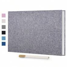 Album ảnh hình chữ nhật tự dính 3x5 4x6 5x7 6x8, album ảnh từ tính tự làm 40 trang bìa vải lanh kèm bút kim loại. - D-Nhiều màu - Xem 2