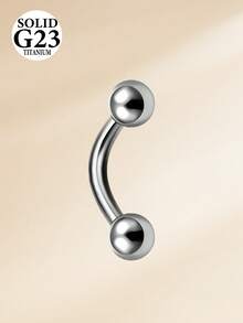 CIZME Anneau de nombril flottant en titane 14g G23 à dos plat, bijoux de piercing du nombril 6mm/8mm/10mm - Argent - Voir 11