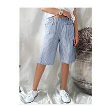 Women Sports Shorts - Light Blue - View 12