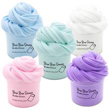 1/5pcs 70ml Scented Solid Color Clay Paste Set, Perfect For Kids, Cute Non-Sticky, Ideal Christmas Gift Party Favors - Multicolor - View 2