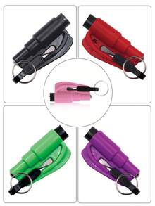 1个汽车安全锤，弹簧式紧急逃生工具，钢化玻璃车窗破碎器 - A - 查看 12