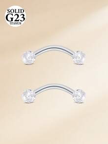 CIZME 2 piezas 16G 8/10mm Joyería de perforación de barra curva de aleación de titanio para cejas/rook/snug/labio vertical/VCH/ojos de serpiente/anti-trago/Christina/daith/ombligo/puente/capucha/superficie para mujeres y hombres - bola de lentejuelas - Ver 10
