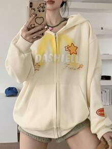 Women Sweatshirts & Hoodies - Apricot - View 4