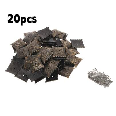 20pcs 21x21mm Decorative Furniture Nails, Antique Bronze, Decorative Furniture Nails, Tacks, For Doors, Sofas, Home Decor, Furniture Hardware