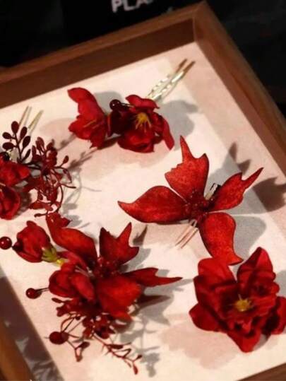 Trang trí đám cưới phong cách Trung Quốc mới, màu trơn, thanh lịch, cổ điển, chất liệu TPR (cao su nhiệt dẻo), phù hợp mọi mùa.