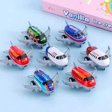 8/16pcs Mini Inertial Powered Manual Creative Toy Airplane Models, Family Interactive Puzzle Toys, Party Favors And Christmas Stocking Stuffers, Suitable For Christmas, Halloween, Thanksgiving And Easter Gifts (Random Patterns And Styles) - Multicolor - View 6