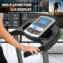 Folding Treadmills For Home/Office-3.5 HP 330lbs Weight Capacity Portable Electric Foldable Treadmill Walking Pad-Running Exercise Walk Machine Heavy Duty Treadmill Fitness Workout Jogging Green - Default Title - 查看 6