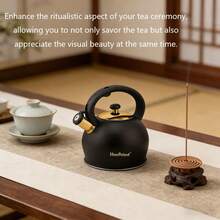 Haus Roland Hausroland 3升不锈钢底鸣笛水壶，适用于燃气灶和电磁炉。 - 查看 7