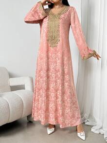 Bamglam 夏季扎染无肩带连衣裙，浪漫荷叶边下摆，度假装扮女装 - 彩色 - 查看 6