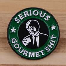 Ghim cài áo hình nhân vật hoạt hình hài hước, huy hiệu cài áo, phụ kiện quần áo, trang sức thời trang, quà tặng bạn bè. - màu đen - Xem 8