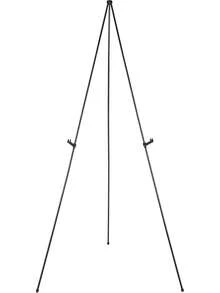 Easel Display Stand, Instant Floor Poster, Lightweight, Collapsible, Portable With Tripod Base, Black Steel (Supports 5 Pounds),  Display Solution - 1 - 查看 2