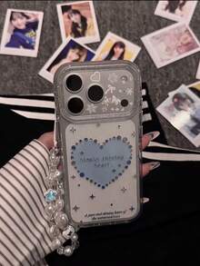 Elegant Minimalist Star, Bow & Wing Design Phone Case, Compatible With IPhone 17 Pro Max, 15 New Model, 14, 16, 13, 15 Pro, 14 Pro, Fashionable And Anti-Drop - Clear - View 3