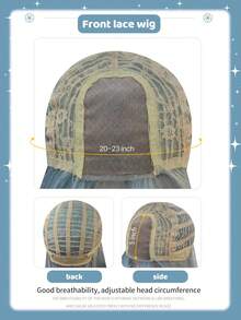 Tóc giả tổng hợp dài 30 inch với kiểu tóc gợn sóng tự nhiên, màu xanh nhạt tuyệt đẹp. Được làm từ sợi chịu nhiệt để đảm bảo độ bền. Bộ tóc giả này hoàn hảo để sử dụng hàng ngày, mang lại vẻ ngoài tự nhiên và chân thực, giống như tóc thật. - Màu xanh nhạt - Xem 8