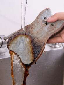 2/4/12件装厨房海绵清洁刷,可爱猫咪造型清洁海绵套装,洗碗清洁工具,厨房配件,专用于锅碗瓢盆,防刮海绵 - 多色 - 查看 11