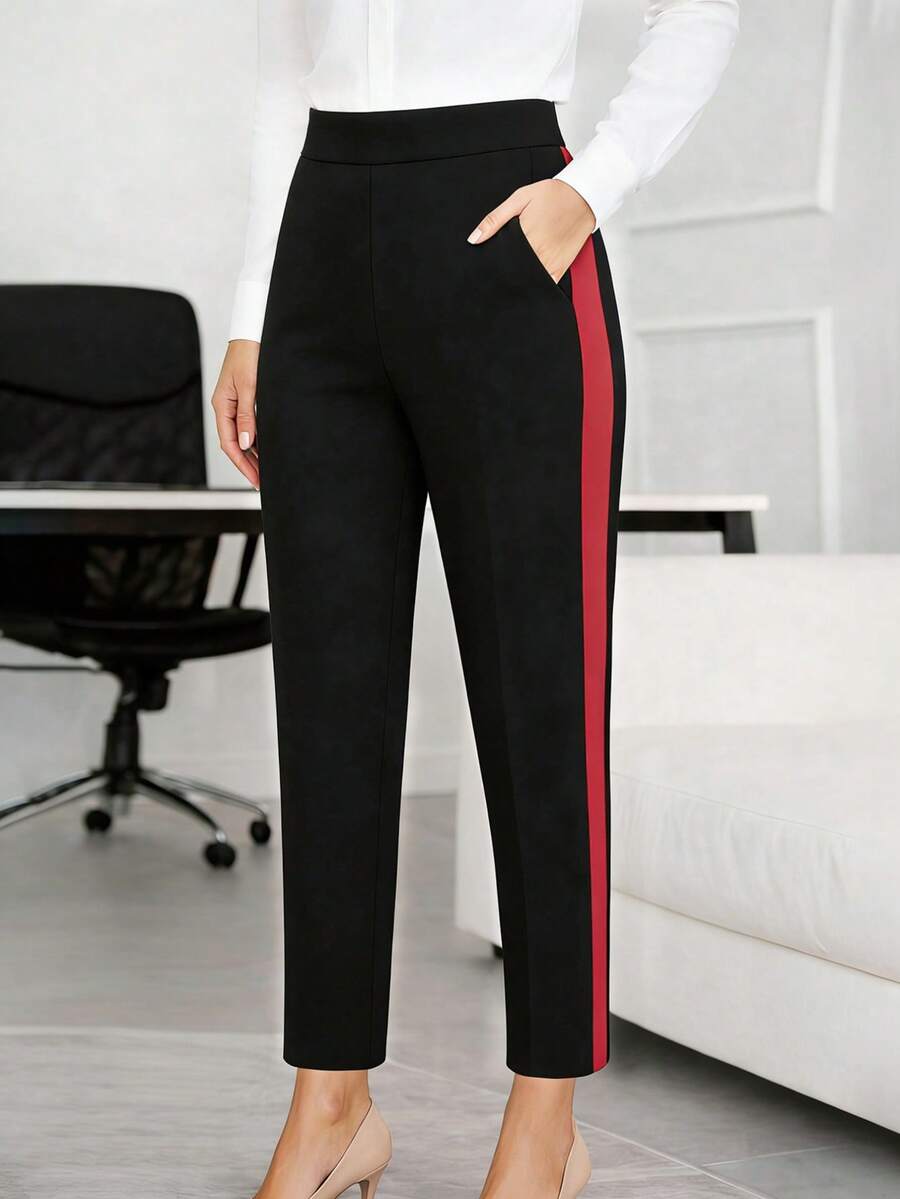 Women's Casual Comfortable Versatile Pants, Suitable For All Seasons Black Spring - Black - View 1