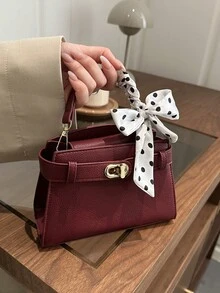 A Sophisticated And Stylish Multi-Purpose Minimalist-Style Bag In A Chic Design, Featuring A New 2026 Model And An Elegant Style, Suitable For Women And Featuring A Cross-Body Design. - Red - View 6