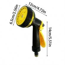 Ống tưới vườn, đầu phun tưới cây, ống tưới vườn có vòi phun điều chỉnh đa chức năng, ống rửa xe, ống nhựa. - B - Xem 12