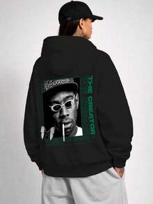 Tyler Creator Music Print Sweatshirt, Unisex, Ref4824 - 黑色 - 查看 3