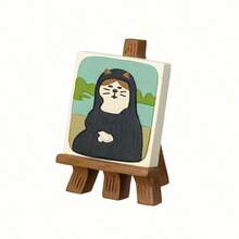 Hot-Selling Unique Painter Resin Artist Cat Statue With A Miniature Painting Easel - 1件畫架 - 查看 9