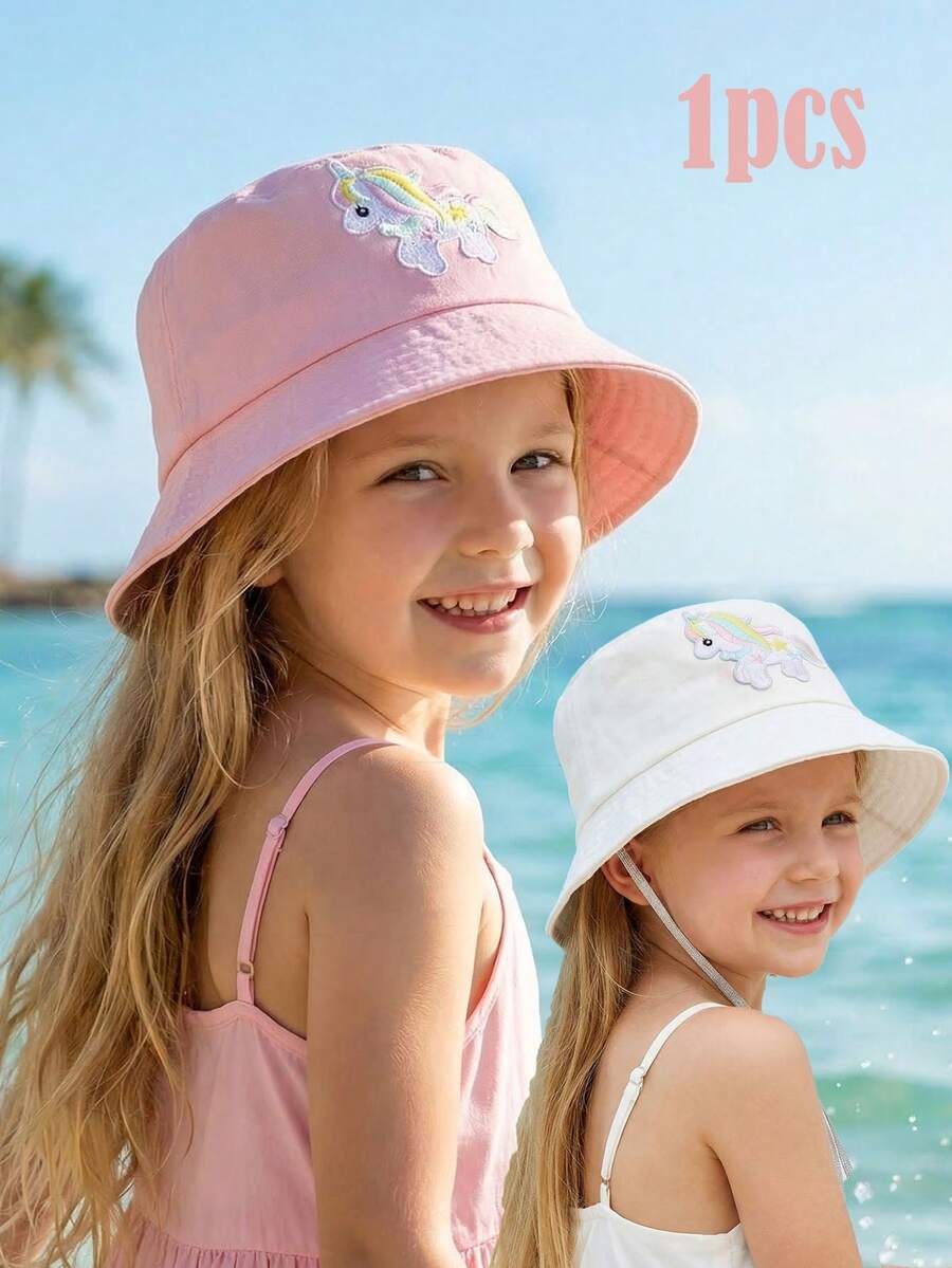 1pc Rainbow Unicorn Hat For Kids, Foldable Lightweight Sun Hat For Spring, Summer, Autumn, Suitable For Outdoor, Travel, School Activities - 1PC - View 1