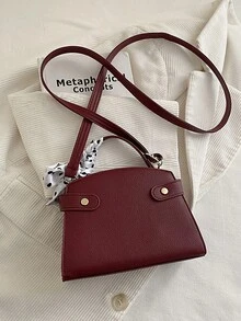 A Sophisticated And Stylish Multi-Purpose Minimalist-Style Bag In A Chic Design, Featuring A New 2026 Model And An Elegant Style, Suitable For Women And Featuring A Cross-Body Design. - Red - View 11
