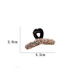 1/6pcs Rhinestone Letter Hair Clips, Small Elegant Hair Claw Hairpins For Women - Multicolor - View 4