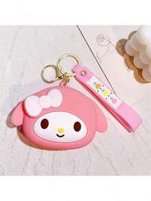 Ví đựng tiền xu bằng silicon hình Hello Kitty dễ thương của Sanrio Kuromi, có móc khóa và thiết kế hoạt hình ngộ nghĩnh. Chiếc ví chống nước này rất phù hợp cho những người yêu thích anime và là một món quà sáng tạo. 1 chiếc. - Nhiều màu - Xem 15