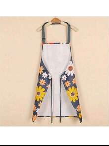 1/2pcs Small Floral Shoulder Strap Apron Oil-Resistant And Stain-Resistant Princess Dress - A - View 8