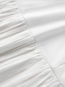 Đầm xếp ly thanh lịch, phù hợp cho các dịp thường nhật, đi chơi, hẹn hò, nghỉ lễ và công sở. Màu trắng mùa xuân. - trắng - Xem 8