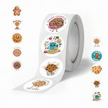 500pcs Cartoon Cookie Stickers, Suitable For Decorating Stationery, Cups, Phone Cases, Luggage School Supplies - 1 Set - View 9