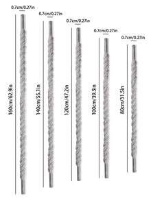 1 Pair Handmade Woven Hemp Shoelaces - Durable And Fashionable Braided Hemp Shoelaces, Suitable For Sneakers, Canvas Shoes And Casual Shoes, Available In Multiple Colors - Grey - View 2