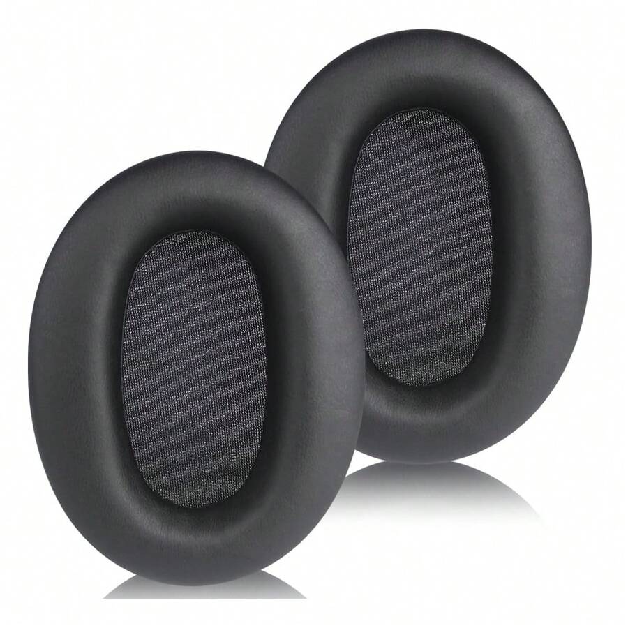 Protein Leather Memory Foam Ear Pads For WH-CH700N, WH-CH710N, WH-CH720N Over-Ear Headphones, Soft High-Density Replacement Ear Cushions - Black - View 1